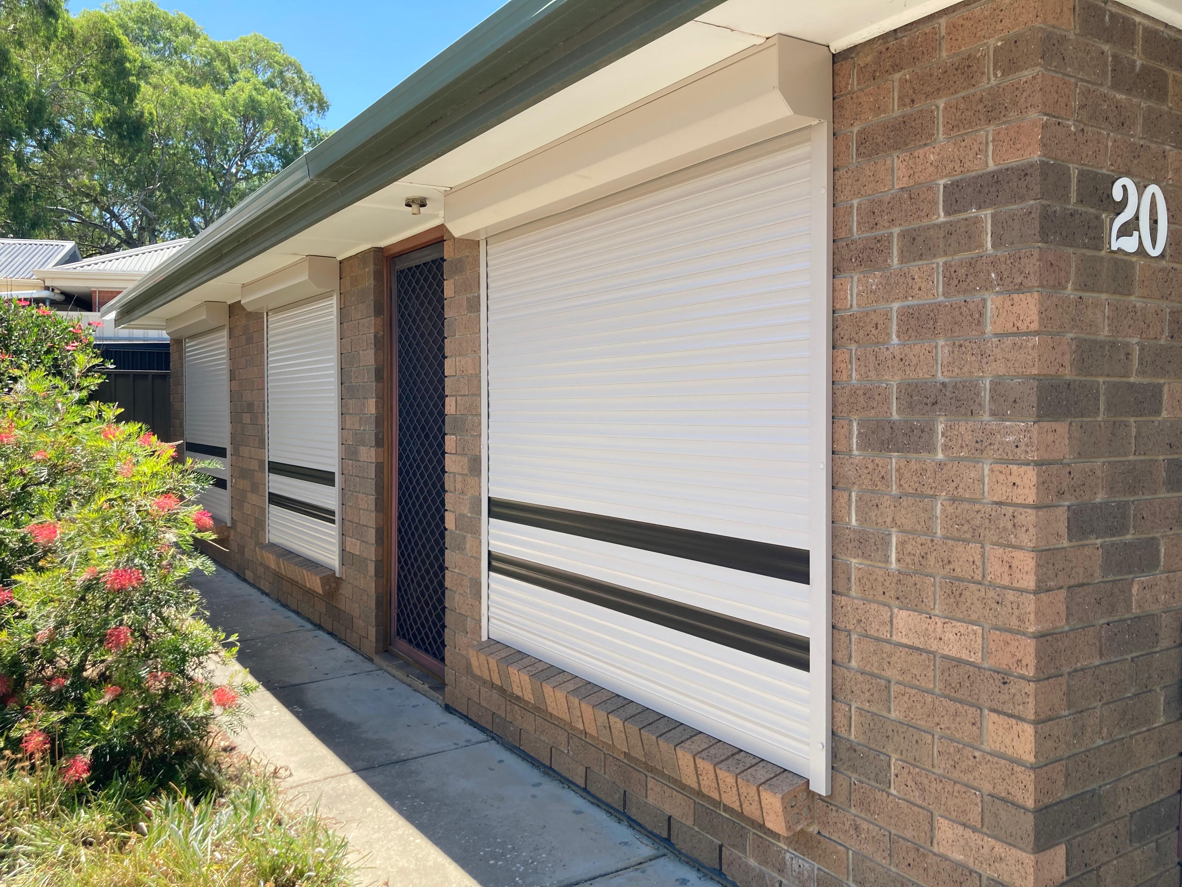 Closed Door of Self Storage Unit
